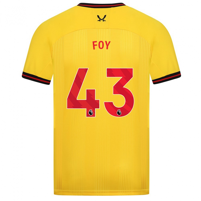 Női Gus Foy #43 Sárga Idegenbeli Jersey 2023/24 Mez Póló Ing