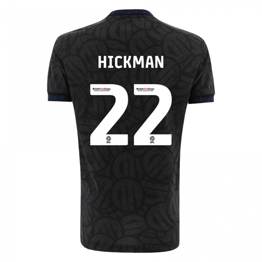 Női Taylor Gardner-Hickman #22 Fekete Idegenbeli Jersey 2023/24 Mez Póló Ing