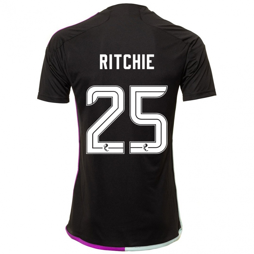 Női Tom Ritchie #25 Fekete Idegenbeli Jersey 2023/24 Mez Póló Ing