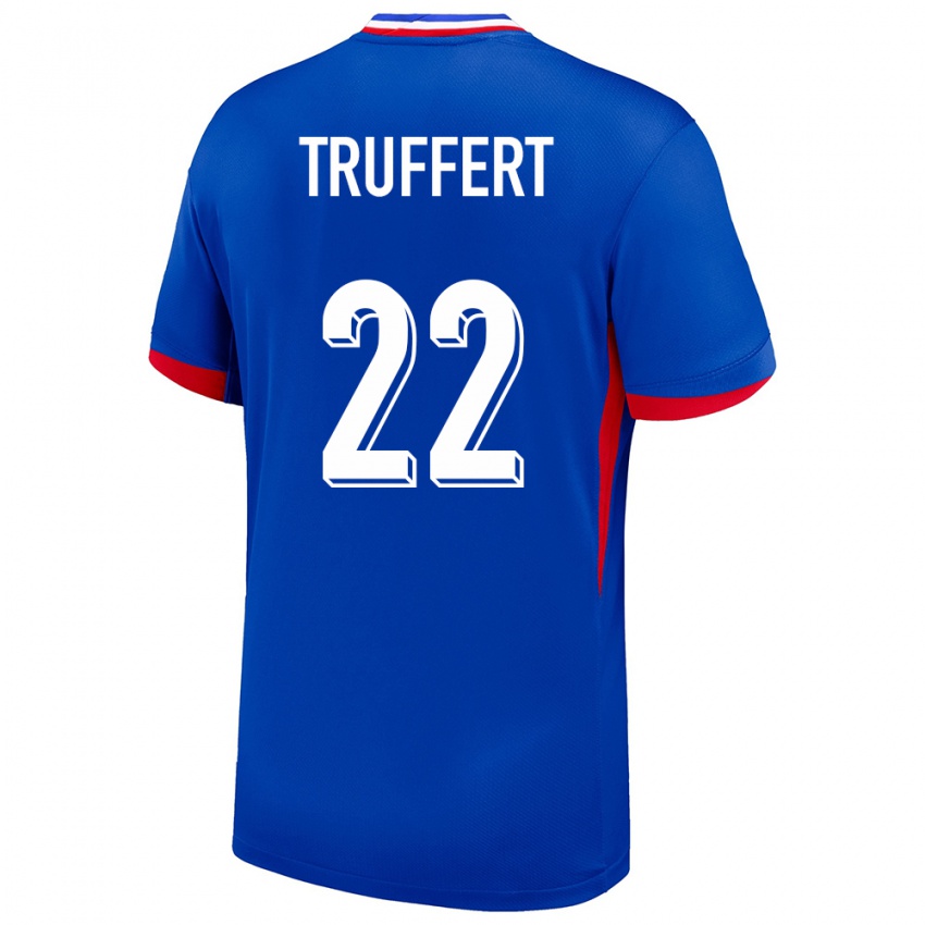 Gyermek Franciaország Adrien Truffert #22 Kék Hazai Jersey 24-26 Mez Póló Ing