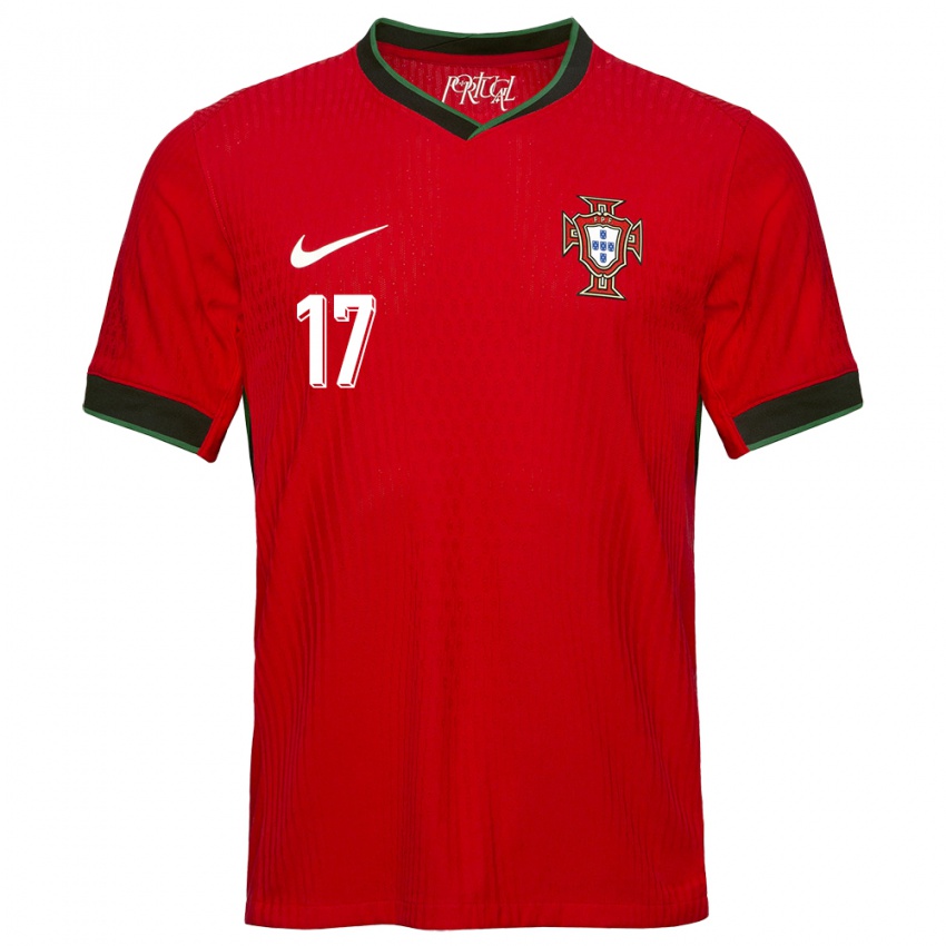 Gyermek Portugália Rafael Leao #17 Piros Hazai Jersey 24-26 Mez Póló Ing