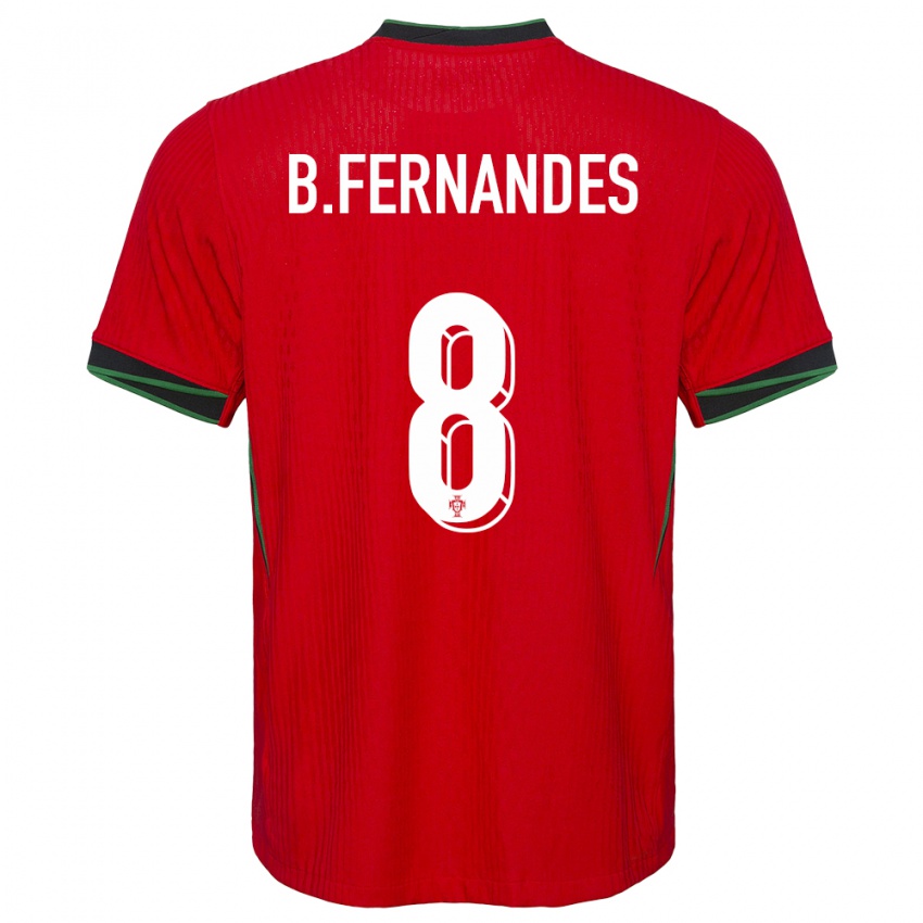 Gyermek Portugália Bruno Fernandes #8 Piros Hazai Jersey 24-26 Mez Póló Ing