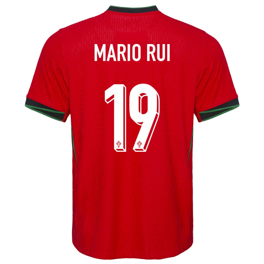 Gyermek Portugália Mario Rui #19 Piros Hazai Jersey 24-26 Mez Póló Ing