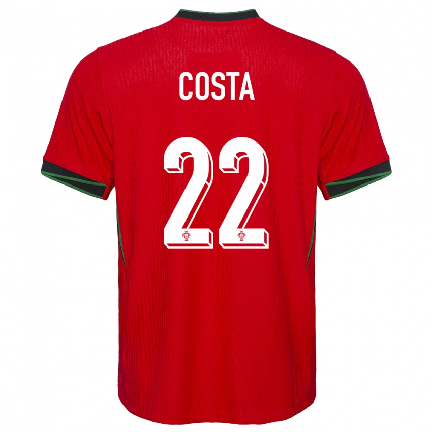 Gyermek Portugália Diogo Costa #22 Piros Hazai Jersey 24-26 Mez Póló Ing