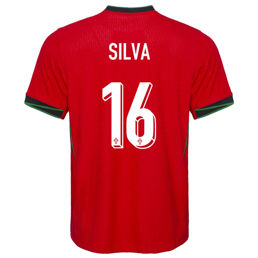 Gyermek Portugália Diana Silva #16 Piros Hazai Jersey 24-26 Mez Póló Ing