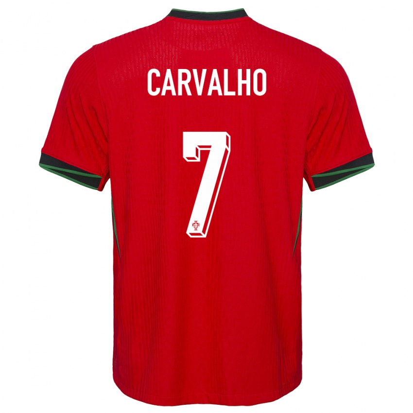 Gyermek Portugália Fabio Carvalho #7 Piros Hazai Jersey 24-26 Mez Póló Ing