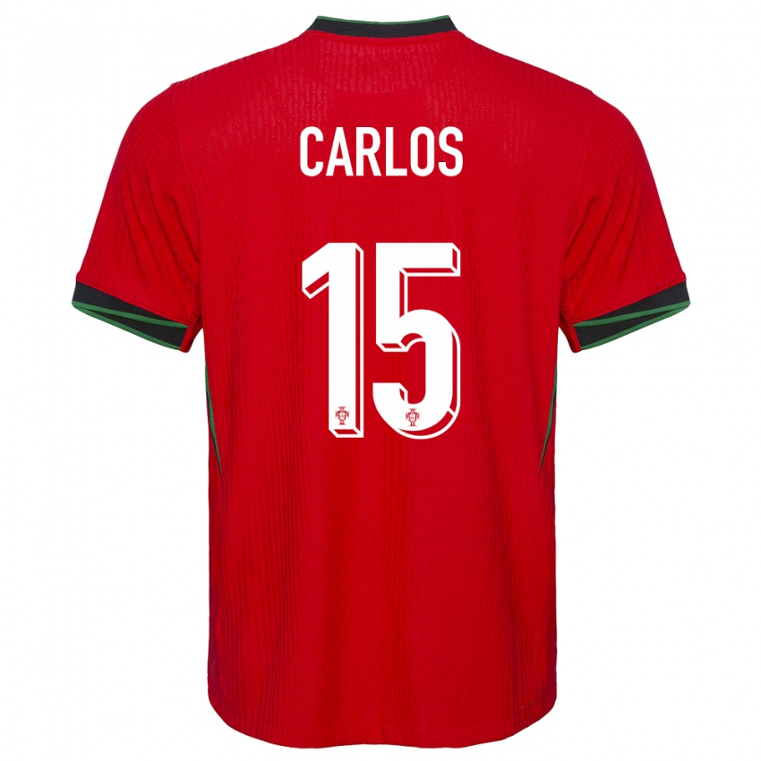 Gyermek Portugália Ze Carlos #15 Piros Hazai Jersey 24-26 Mez Póló Ing