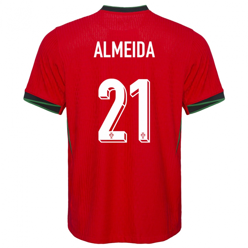 Gyermek Portugália Andre Almeida #21 Piros Hazai Jersey 24-26 Mez Póló Ing