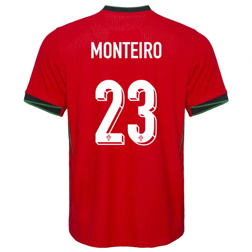 Gyermek Portugália David Monteiro #23 Piros Hazai Jersey 24-26 Mez Póló Ing