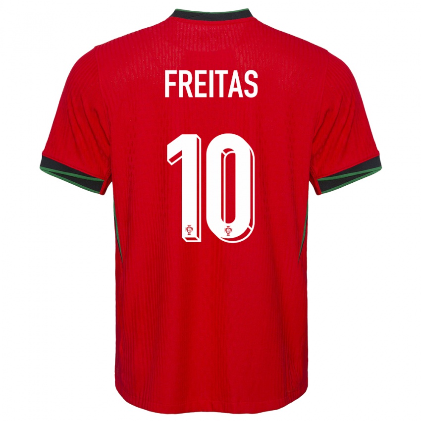 Gyermek Portugália Tiago Freitas #10 Piros Hazai Jersey 24-26 Mez Póló Ing