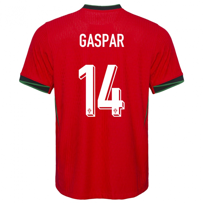 Gyermek Portugália Guilherme Gaspar #14 Piros Hazai Jersey 24-26 Mez Póló Ing