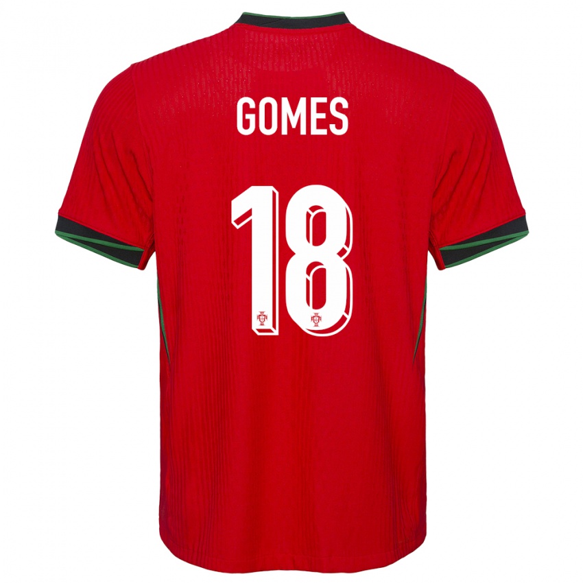 Gyermek Portugália Andre Gomes #18 Piros Hazai Jersey 24-26 Mez Póló Ing