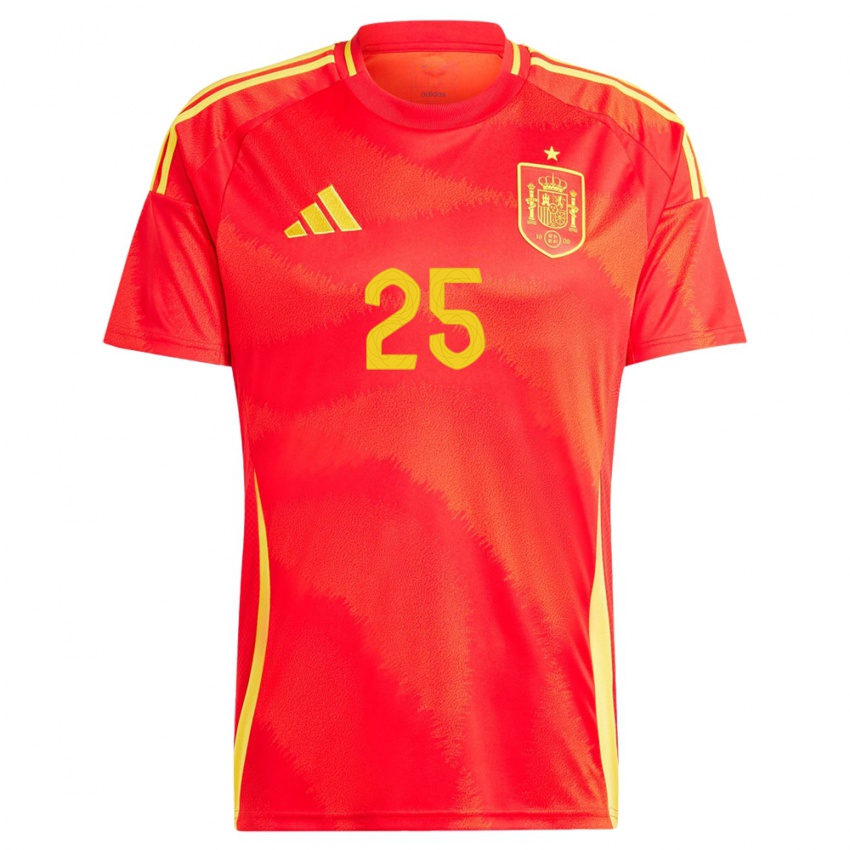 Gyermek Spanyolország Ainhoa Vicente #25 Piros Hazai Jersey 24-26 Mez Póló Ing