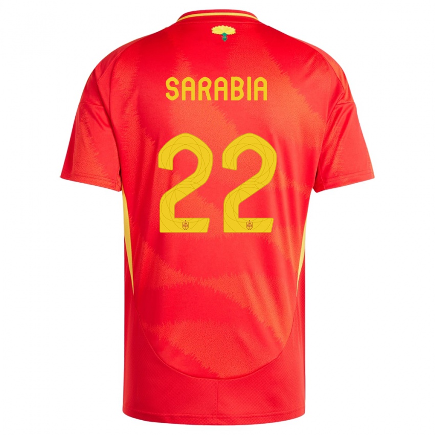 Gyermek Spanyolország Pablo Sarabia #22 Piros Hazai Jersey 24-26 Mez Póló Ing