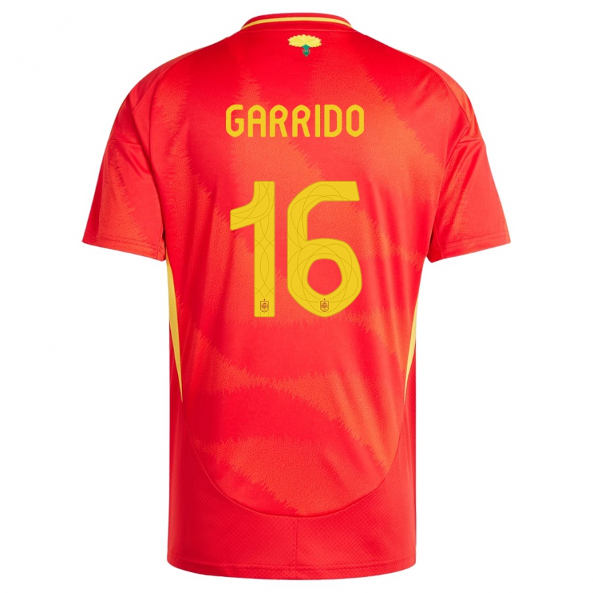 Gyermek Spanyolország Aleix Garrido #16 Piros Hazai Jersey 24-26 Mez Póló Ing