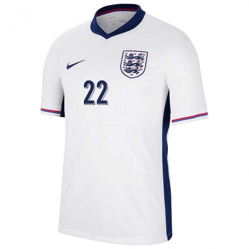 Gyermek Anglia Tammy Abraham #22 Fehér Hazai Jersey 24-26 Mez Póló Ing