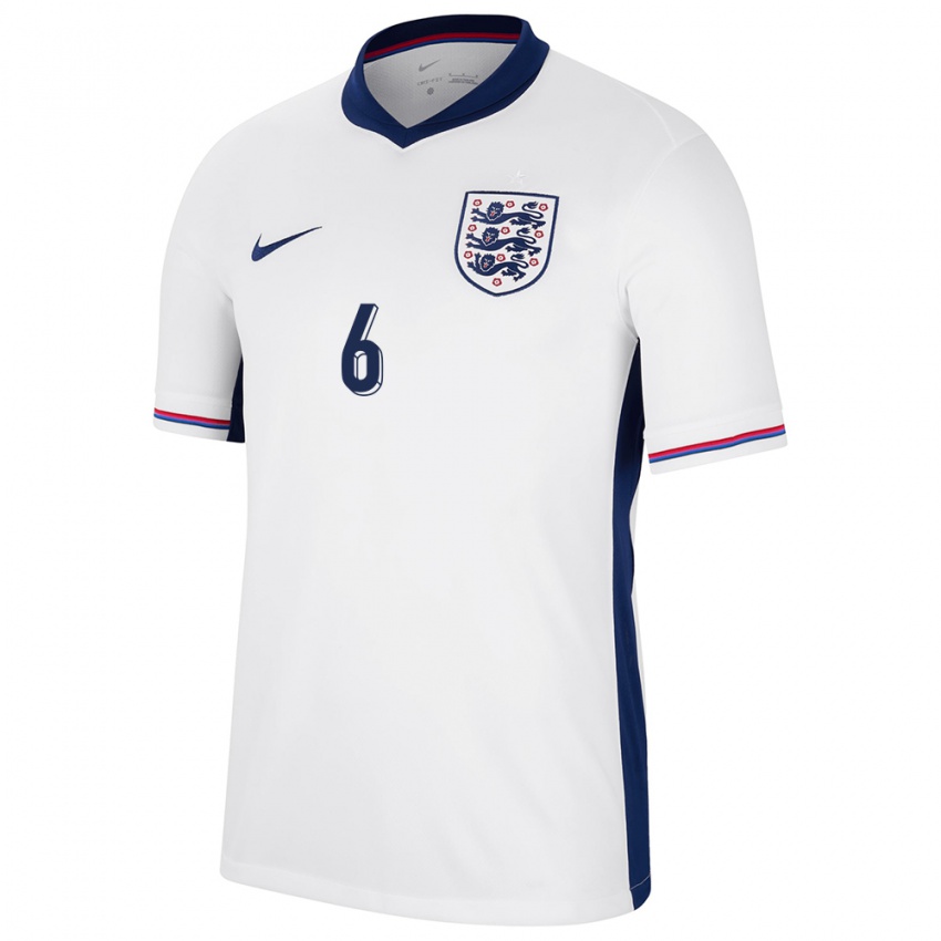 Gyermek Anglia Harry Maguire #6 Fehér Hazai Jersey 24-26 Mez Póló Ing