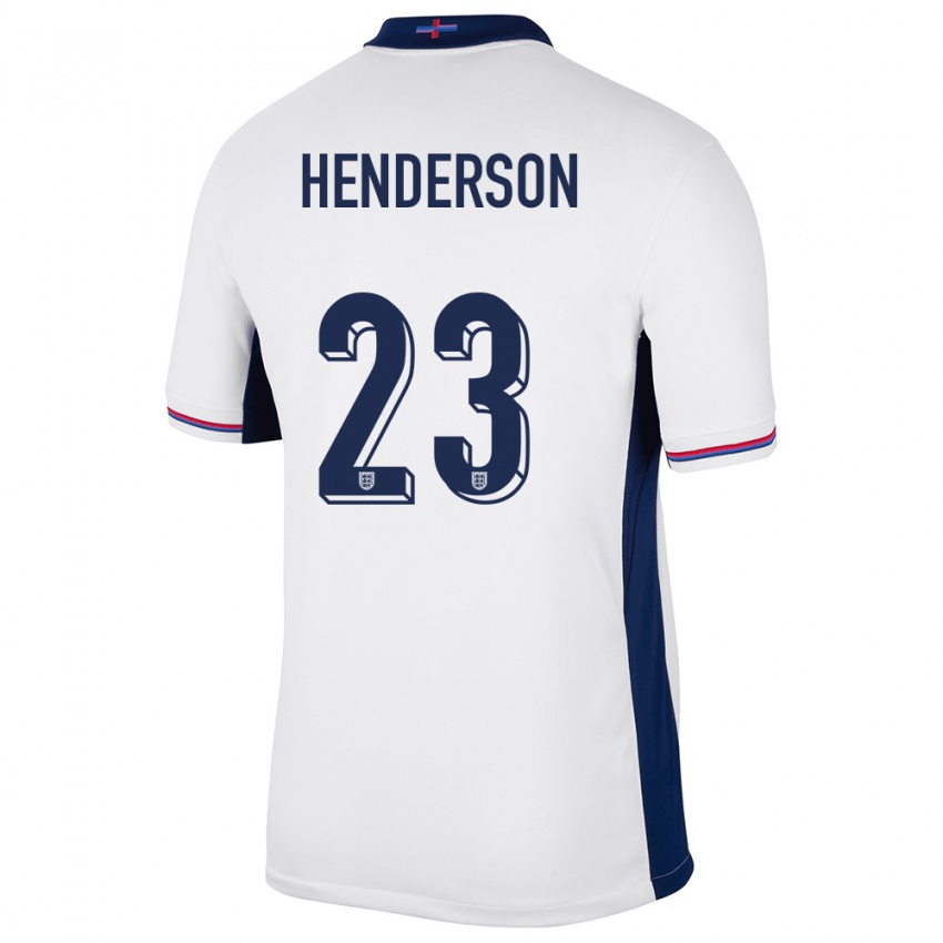 Gyermek Anglia Dean Henderson #23 Fehér Hazai Jersey 24-26 Mez Póló Ing