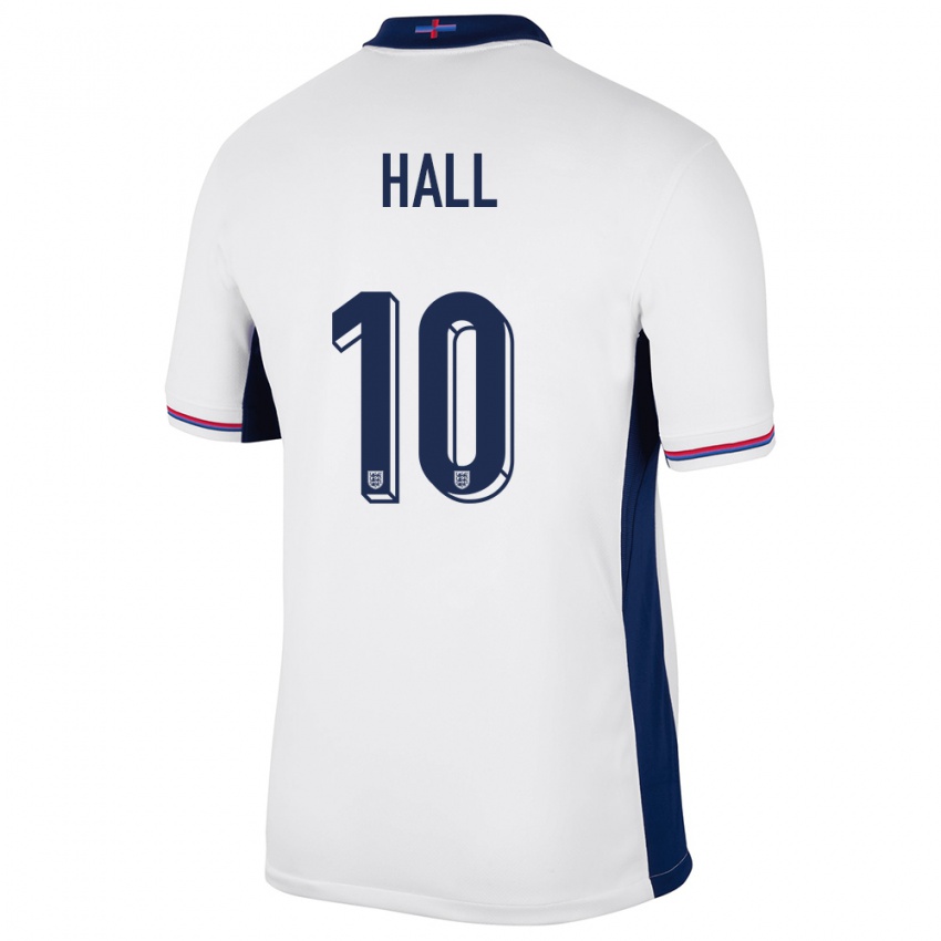 Gyermek Anglia George Hall #10 Fehér Hazai Jersey 24-26 Mez Póló Ing