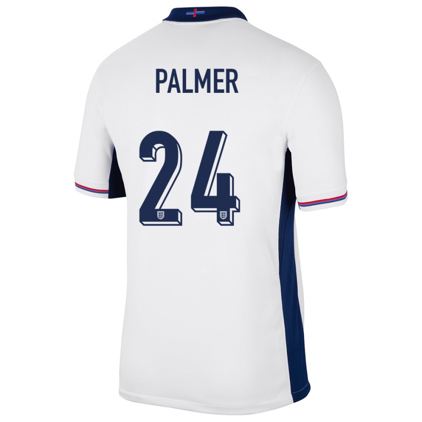 Gyermek Anglia Cole Palmer #24 Fehér Hazai Jersey 24-26 Mez Póló Ing