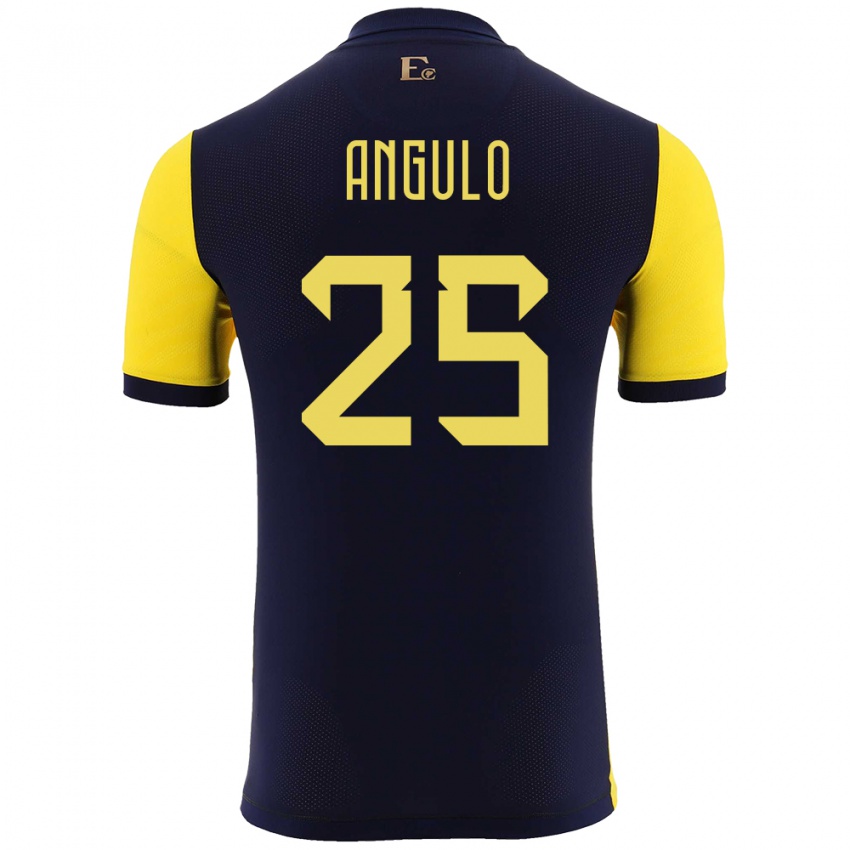 Gyermek Ecuador Nilson Angulo #25 Sárga Hazai Jersey 24-26 Mez Póló Ing