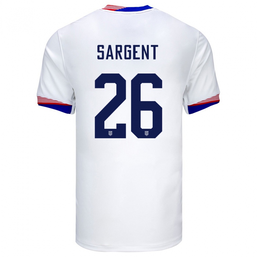 Gyermek Egyesült Államok Josh Sargent #26 Fehér Hazai Jersey 24-26 Mez Póló Ing