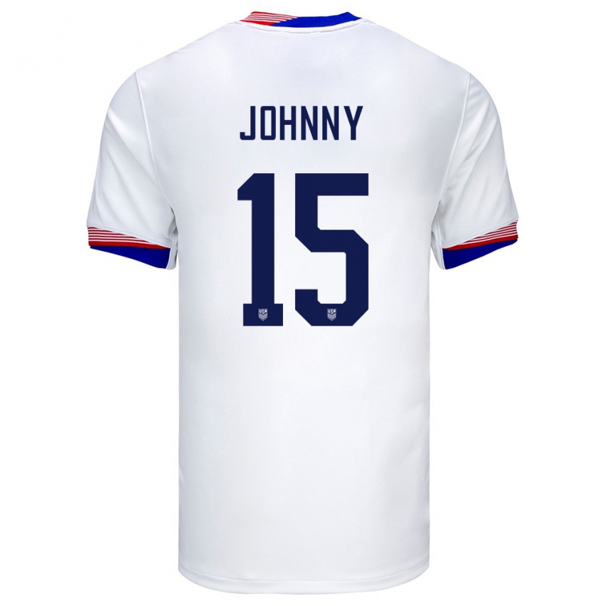 Gyermek Egyesült Államok Johnny #15 Fehér Hazai Jersey 24-26 Mez Póló Ing