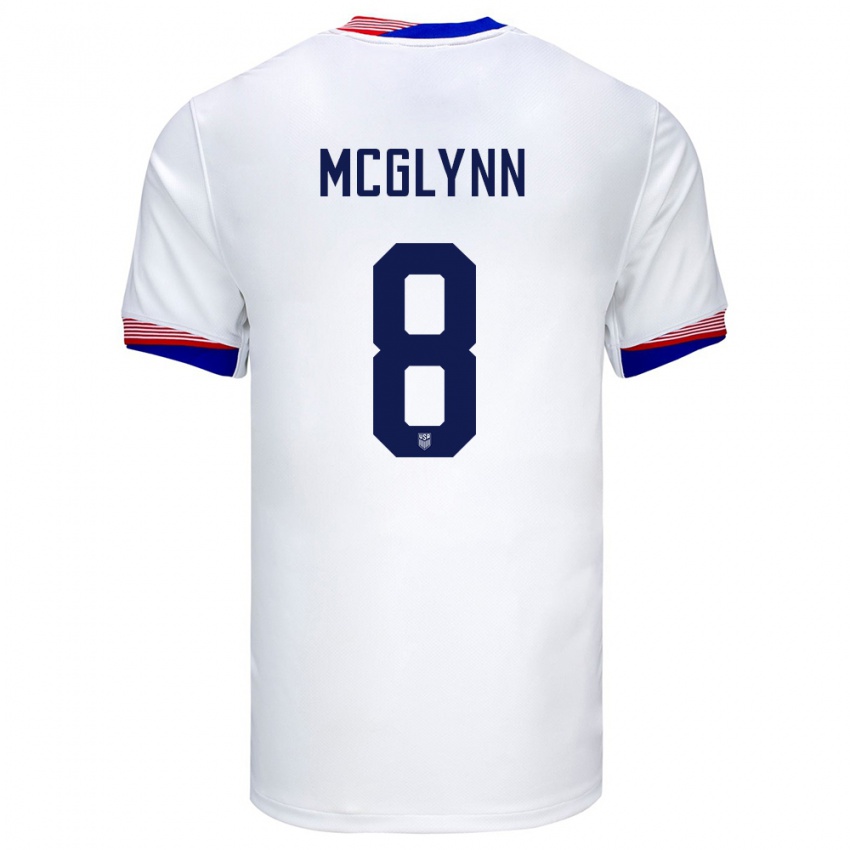 Gyermek Egyesült Államok Jack Mcglynn #8 Fehér Hazai Jersey 24-26 Mez Póló Ing