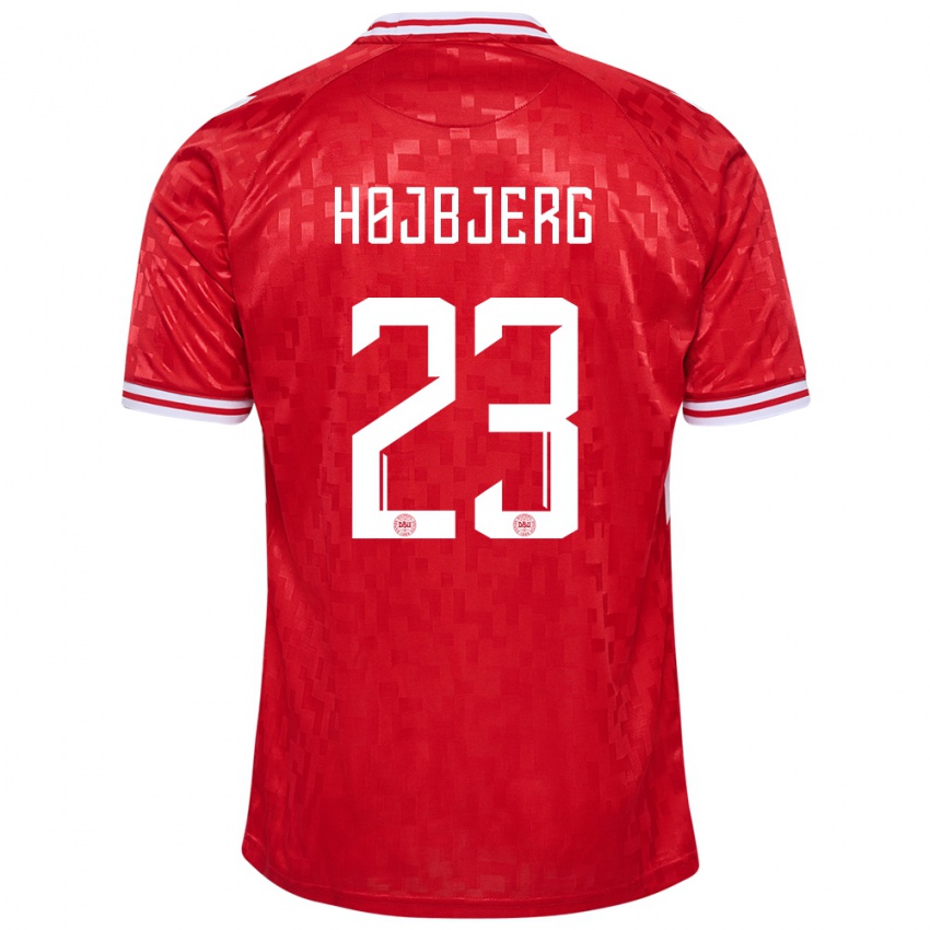 Gyermek Dánia Pierre Emile Hojbjerg #23 Piros Hazai Jersey 24-26 Mez Póló Ing