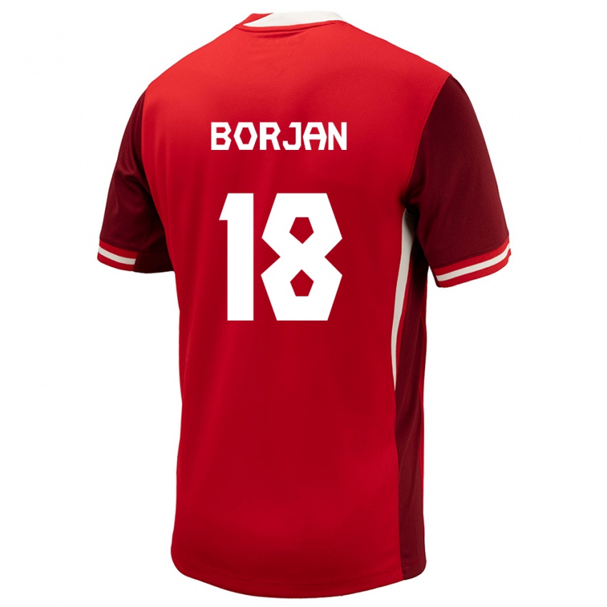 Gyermek Kanada Milan Borjan #18 Piros Hazai Jersey 24-26 Mez Póló Ing