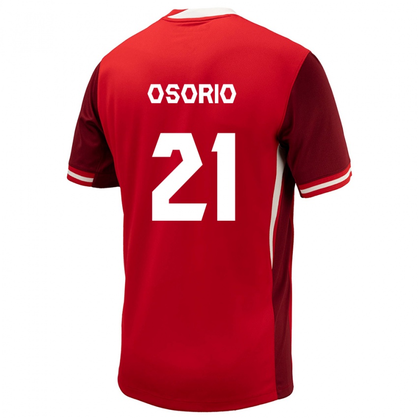 Gyermek Kanada Jonathan Osorio #21 Piros Hazai Jersey 24-26 Mez Póló Ing