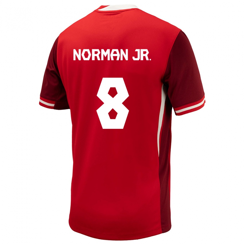 Gyermek Kanada David Norman Jr. #8 Piros Hazai Jersey 24-26 Mez Póló Ing