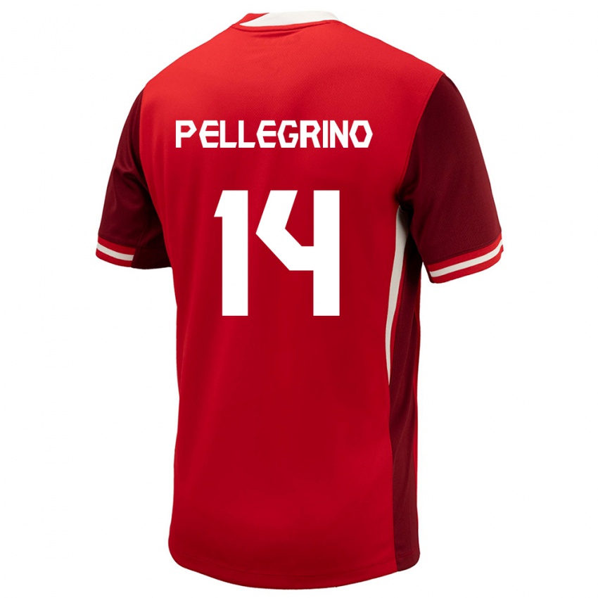 Gyermek Kanada Gabriel Pellegrino #14 Piros Hazai Jersey 24-26 Mez Póló Ing