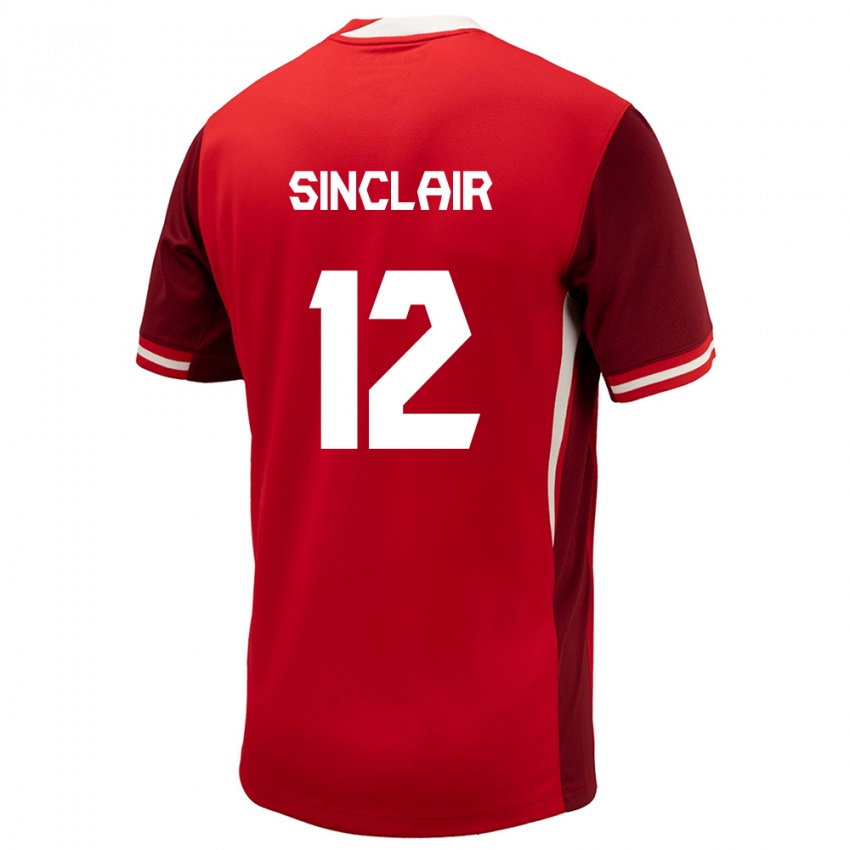 Gyermek Kanada Christine Sinclair #12 Piros Hazai Jersey 24-26 Mez Póló Ing