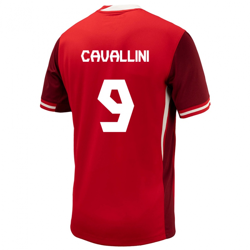 Gyermek Kanada Lucas Cavallini #9 Piros Hazai Jersey 24-26 Mez Póló Ing