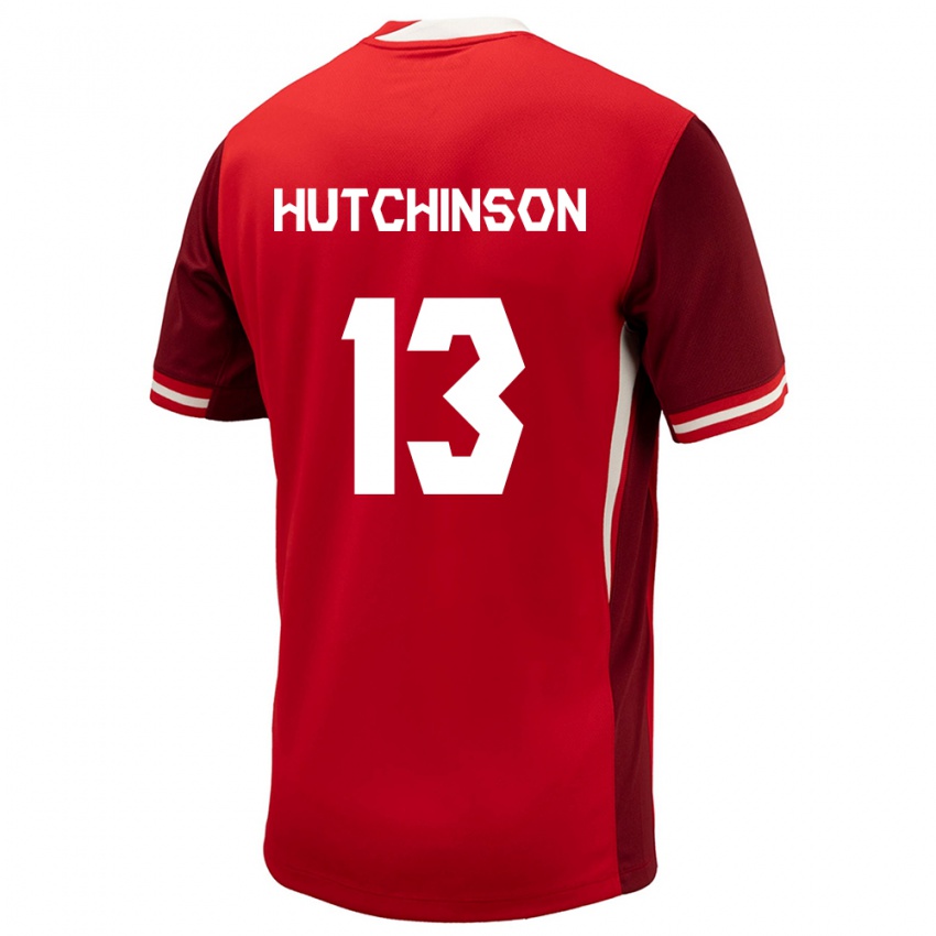 Gyermek Kanada Atiba Hutchinson #13 Piros Hazai Jersey 24-26 Mez Póló Ing