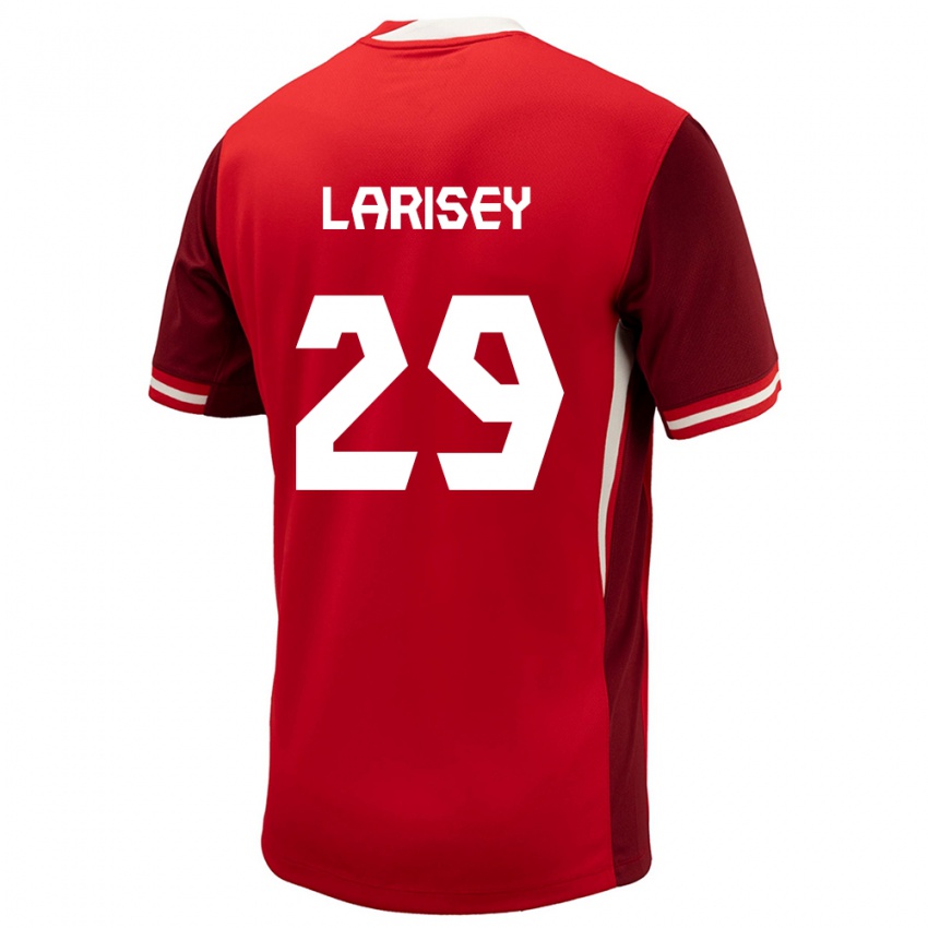 Gyermek Kanada Clarissa Larisey #29 Piros Hazai Jersey 24-26 Mez Póló Ing