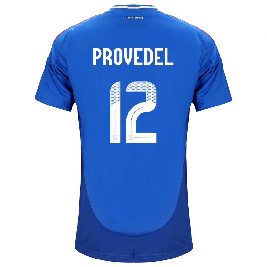 Gyermek Olaszország Ivan Provedel #12 Kék Hazai Jersey 24-26 Mez Póló Ing