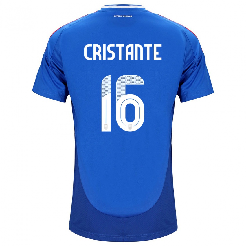 Gyermek Olaszország Bryan Cristante #16 Kék Hazai Jersey 24-26 Mez Póló Ing