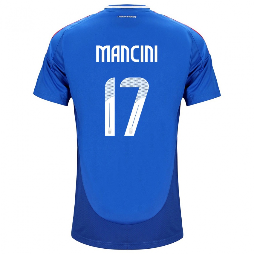 Gyermek Olaszország Gianluca Mancini #17 Kék Hazai Jersey 24-26 Mez Póló Ing