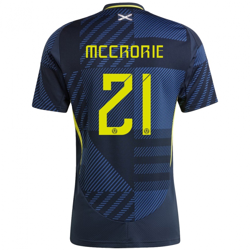 Gyermek Skócia Robby Mccrorie #21 Sötétkék Hazai Jersey 24-26 Mez Póló Ing