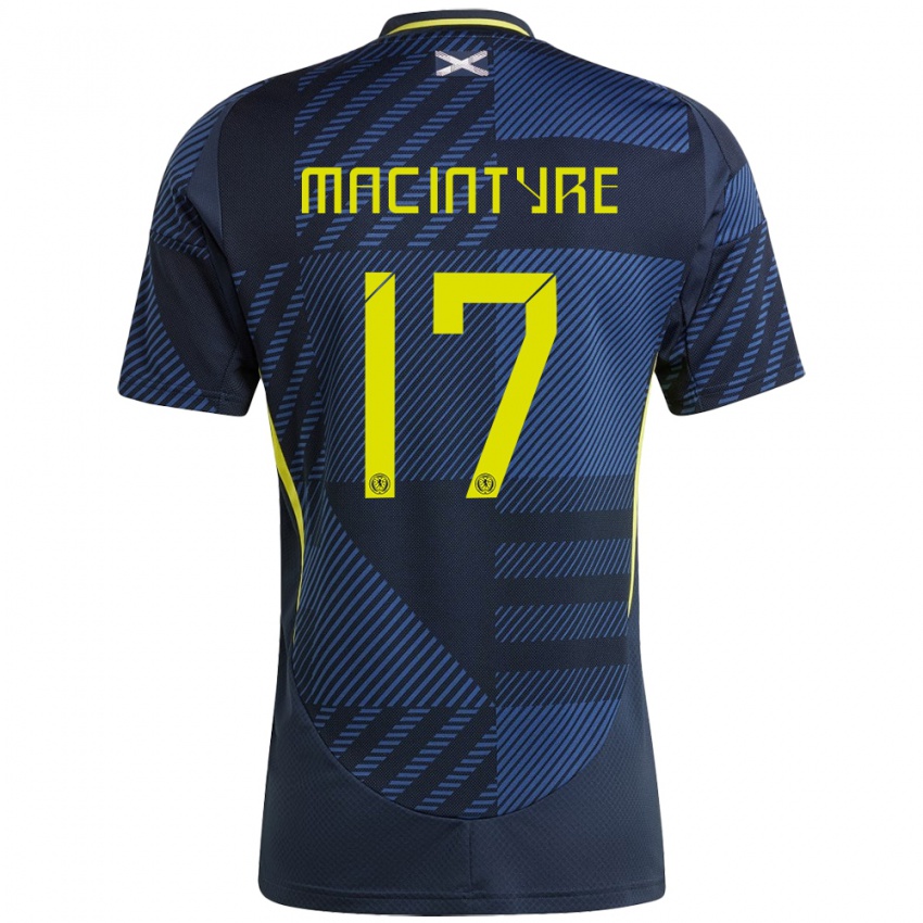 Gyermek Skócia Jacob Macintyre #17 Sötétkék Hazai Jersey 24-26 Mez Póló Ing