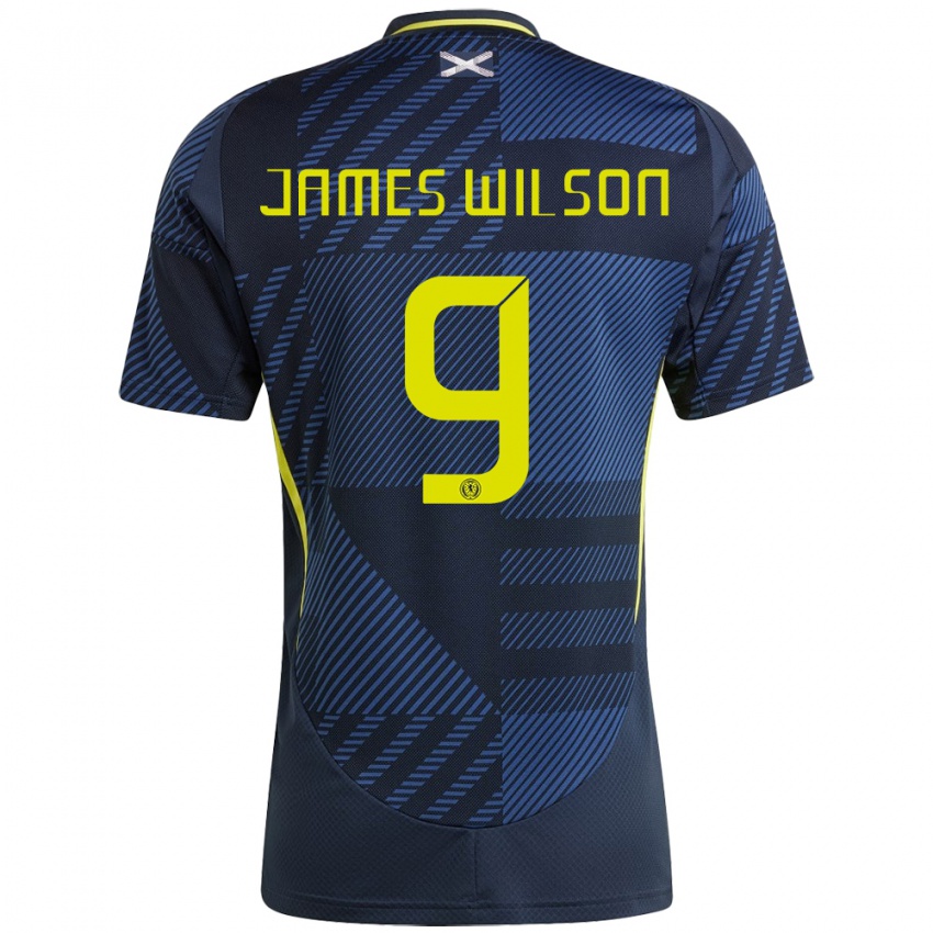 Gyermek Skócia James Wilson #9 Sötétkék Hazai Jersey 24-26 Mez Póló Ing