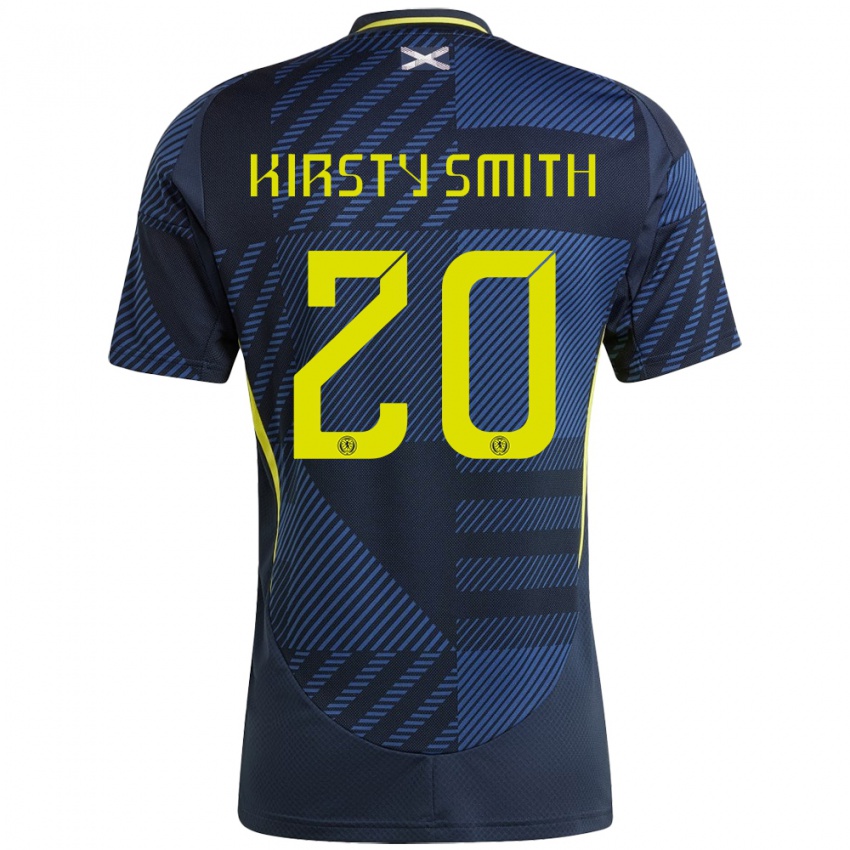 Gyermek Skócia Kirsty Smith #20 Sötétkék Hazai Jersey 24-26 Mez Póló Ing