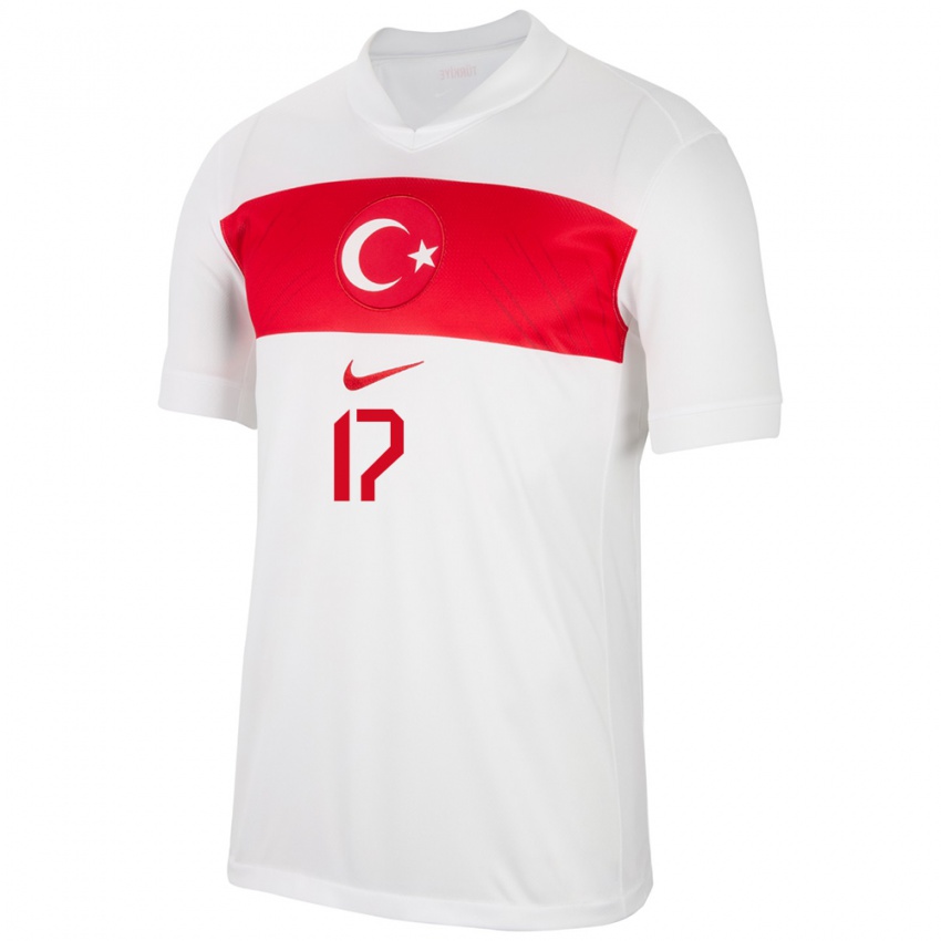 Gyermek Törökország İrfan Can Kahveci #17 Fehér Hazai Jersey 24-26 Mez Póló Ing