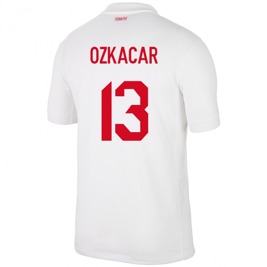 Gyermek Törökország Cenk Özkacar #13 Fehér Hazai Jersey 24-26 Mez Póló Ing