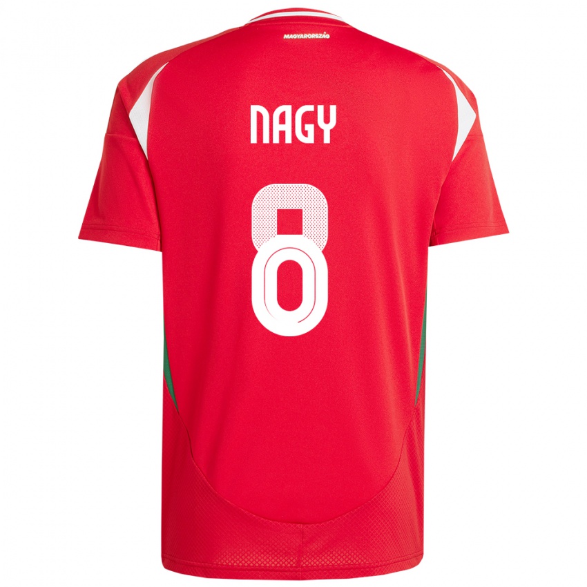 Gyermek Magyarország Ádám Nagy #8 Piros Hazai Jersey 24-26 Mez Póló Ing