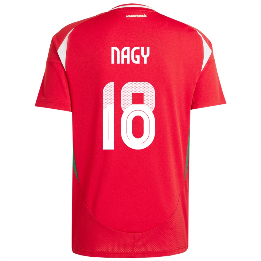 Gyermek Magyarország Zsolt Nagy #18 Piros Hazai Jersey 24-26 Mez Póló Ing