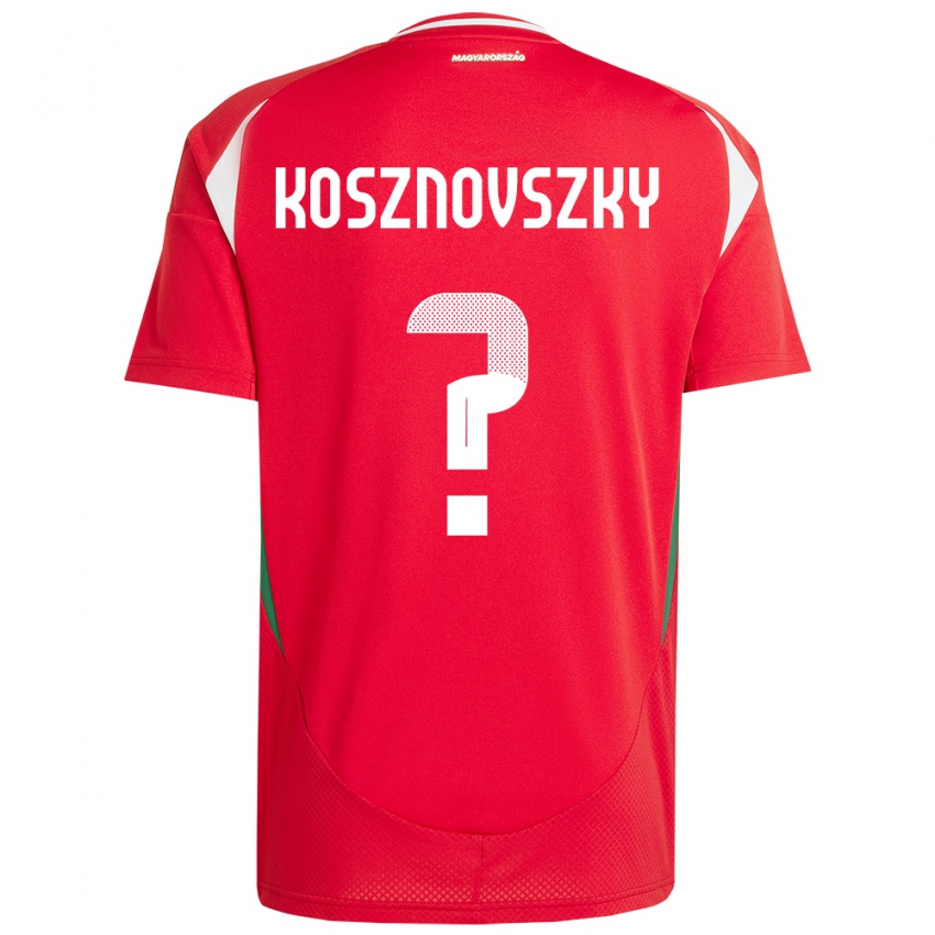 Gyermek Magyarország Márk Kosznovszky #0 Piros Hazai Jersey 24-26 Mez Póló Ing