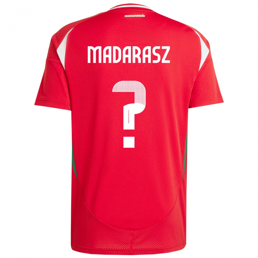 Gyermek Magyarország Ádám Madarász #0 Piros Hazai Jersey 24-26 Mez Póló Ing